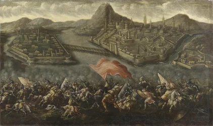 Scène de bataille devant Buda et Pest